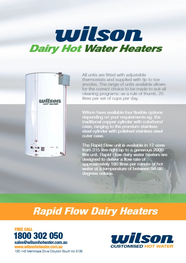 Wilson Dairy Rapid Flow