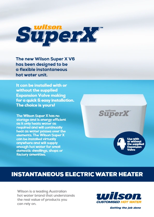 Wilson SuperX V6 brochure